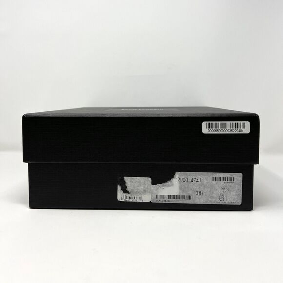 Saint Laurent Tribute Blue Leather Platform High Heels Sandals Size 38.5 - Picture 10 of 11